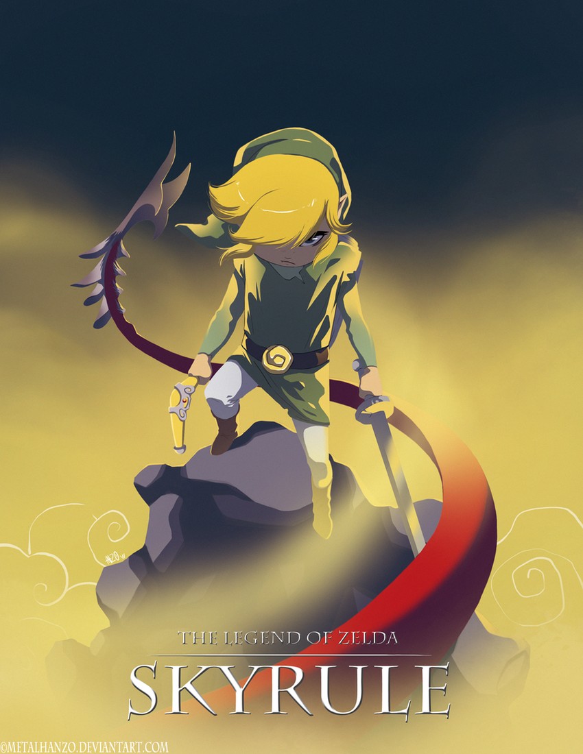 link and toon link (the legend of zelda and 3 more) drawn by metalhanzo