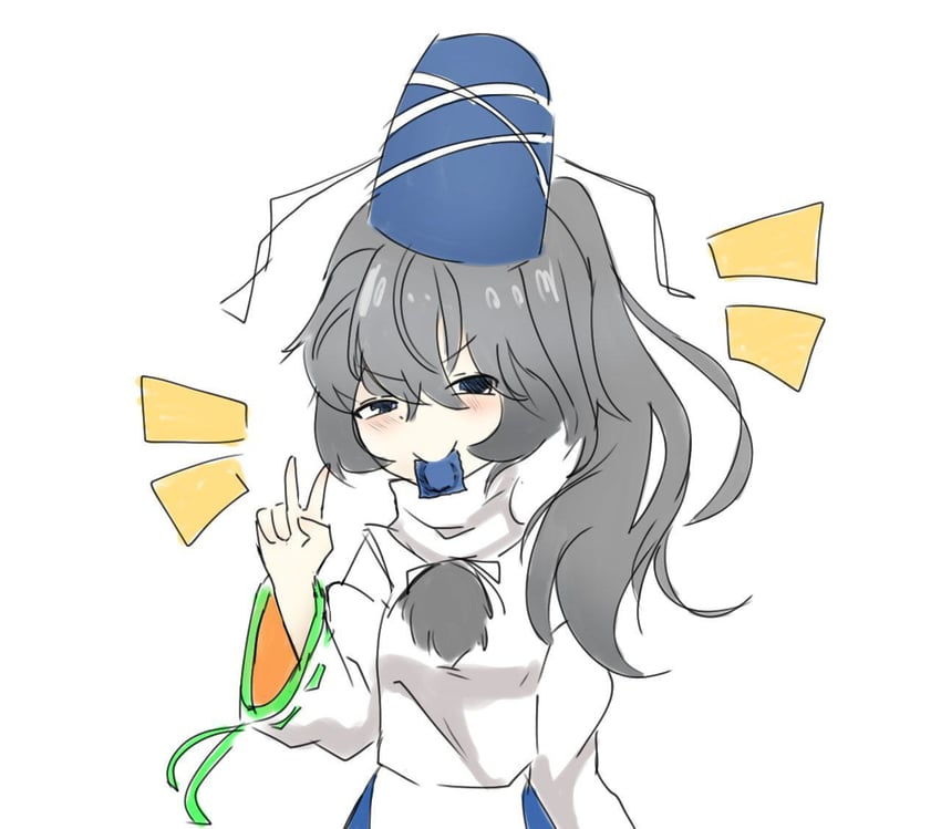mononobe no futo (touhou and 3 more) drawn by nuenis