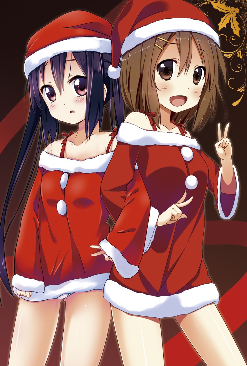 nakano azusa and hirasawa yui (k-on!) drawn by hino_minato_(spec.c) and kurou_(quadruple_zero)