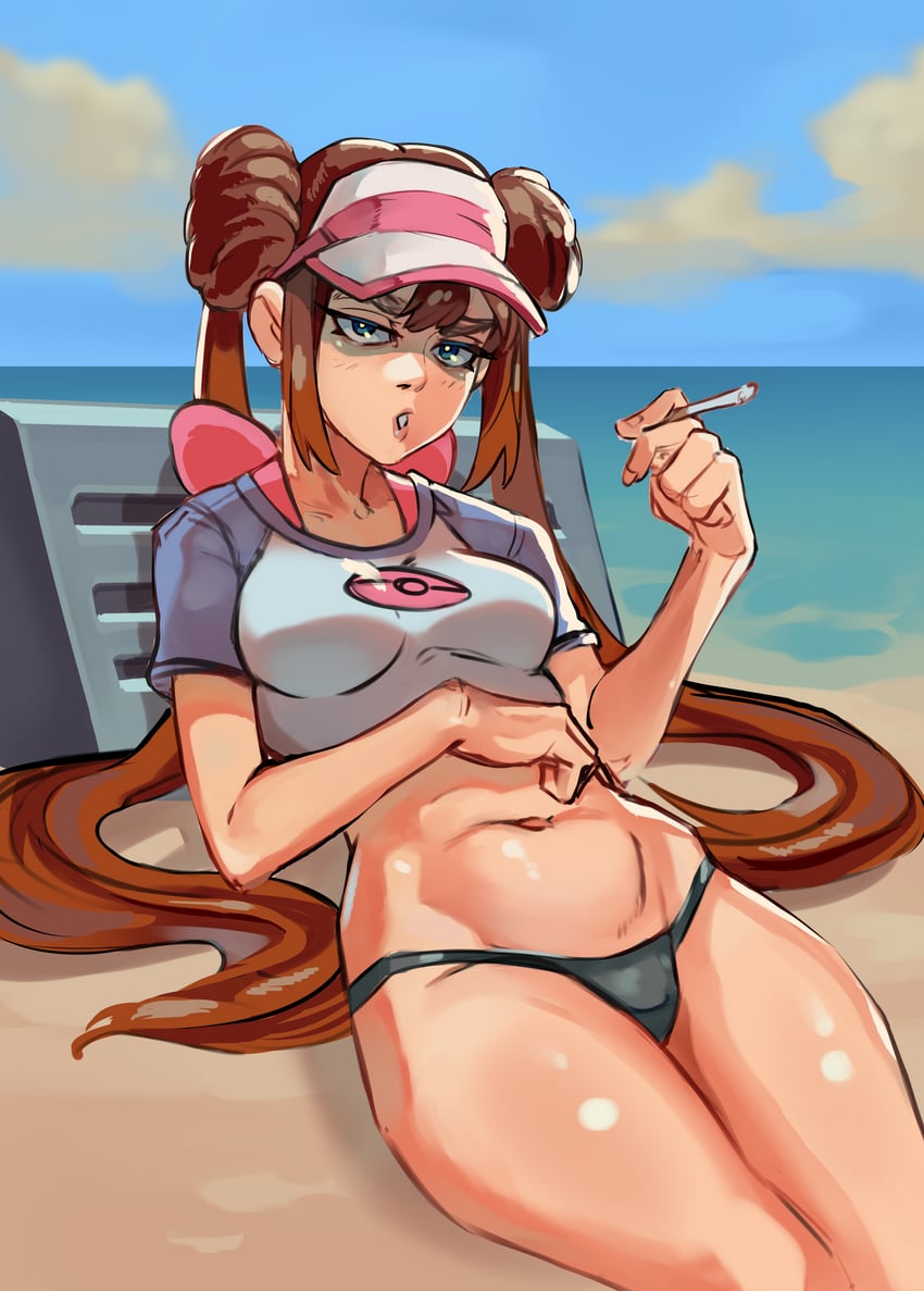 rosa (pokemon and 1 more) drawn by ribosoma_42