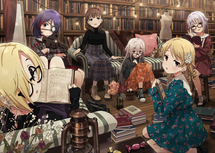 shirasaka koume, koshimizu sachiko, morikubo nono, hoshi syoko, sakuma mayu, and 1 more (idolmaster and 1 more) drawn by sonsoso