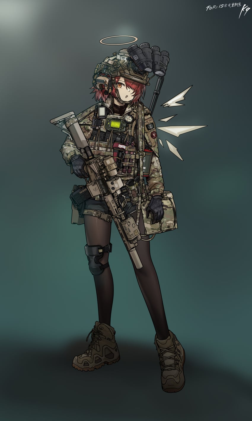 exusiai (arknights) drawn by is-8_shi_zhong_zhan_che