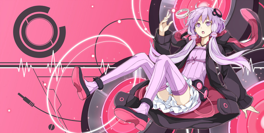 yuzuki yukari (vocaloid and 1 more) drawn by toromera