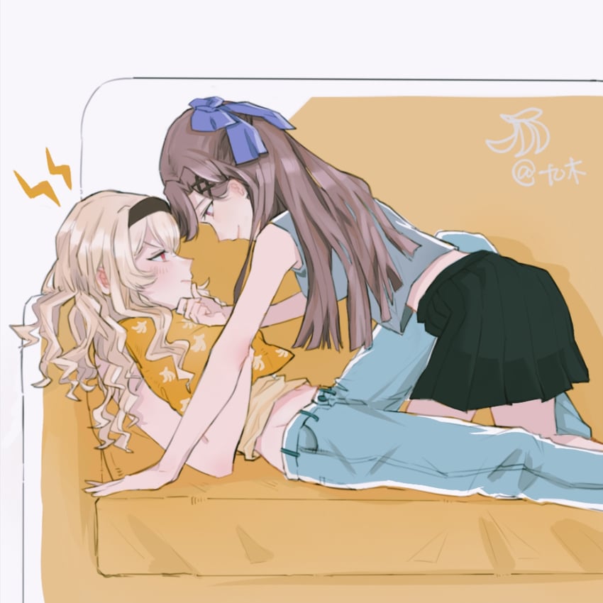 saijou claudine and tendou maya (shoujo kageki revue starlight) drawn by ninewood0628
