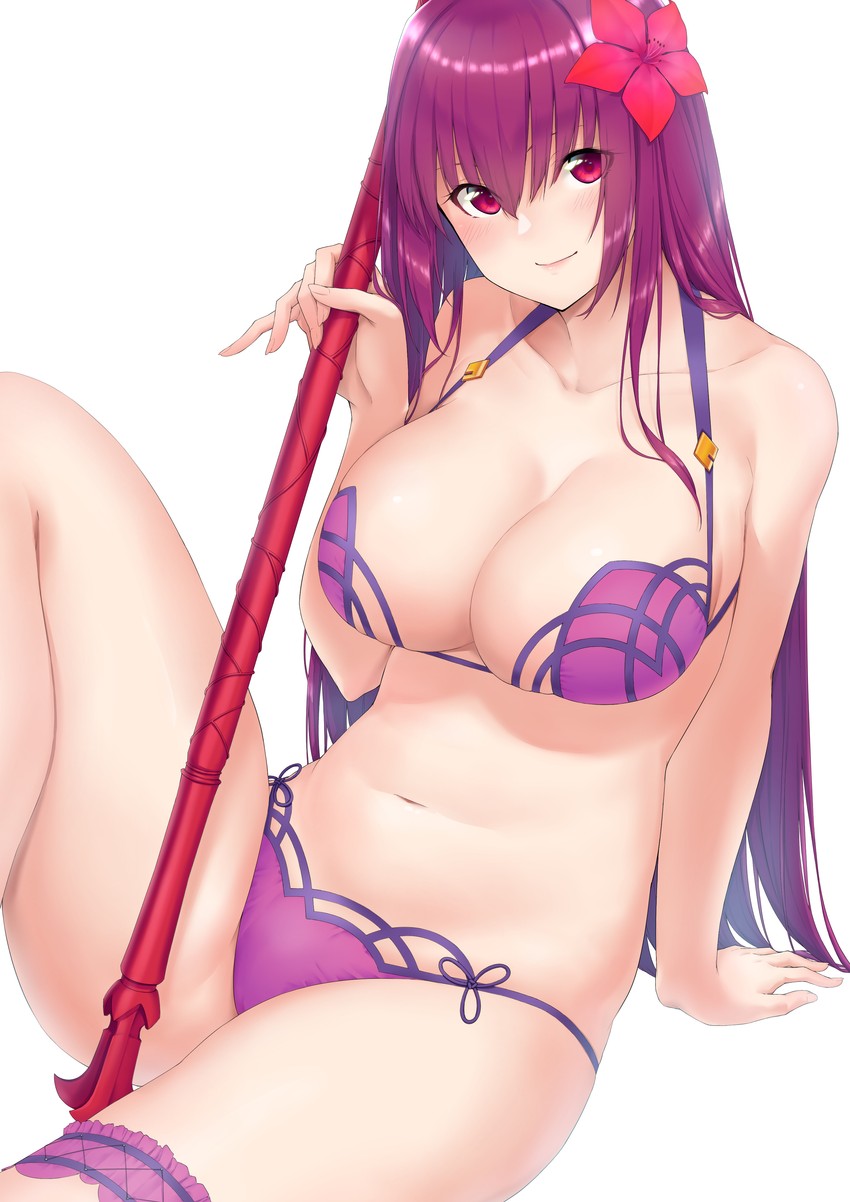 scathach (fate and 1 more) drawn by kirou_(kiruyuu1210)