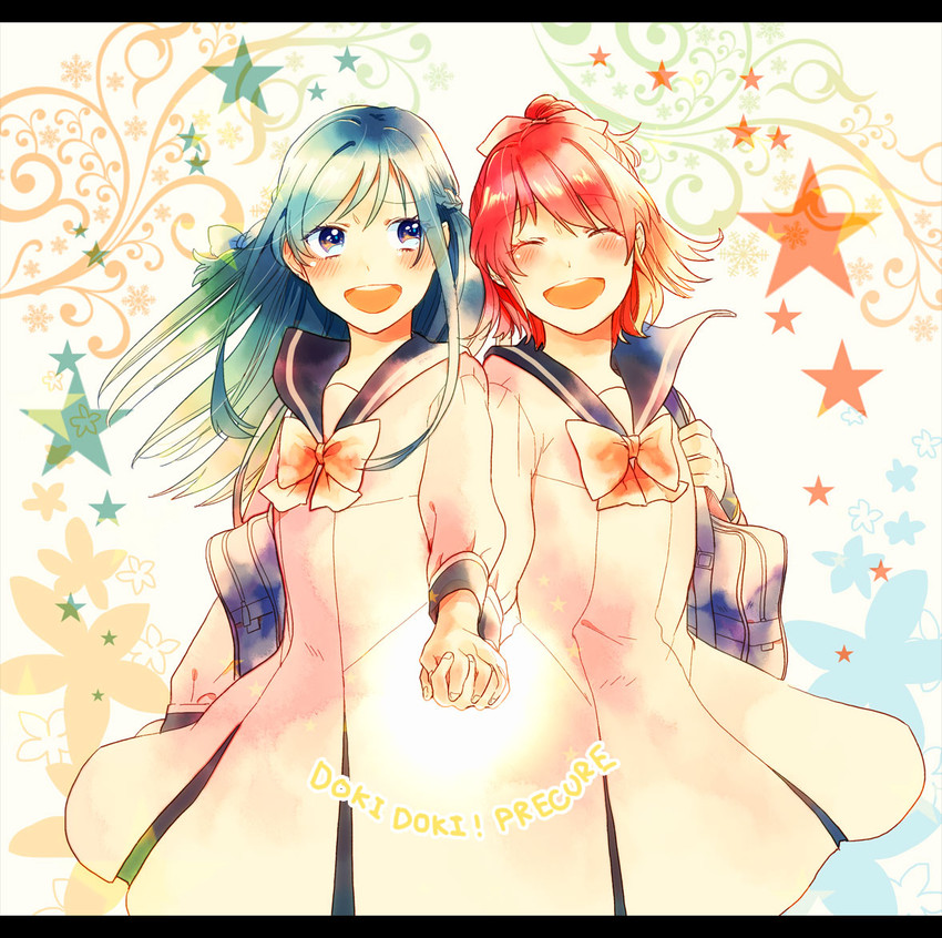 hishikawa rikka and aida mana (precure and 1 more) drawn by canno