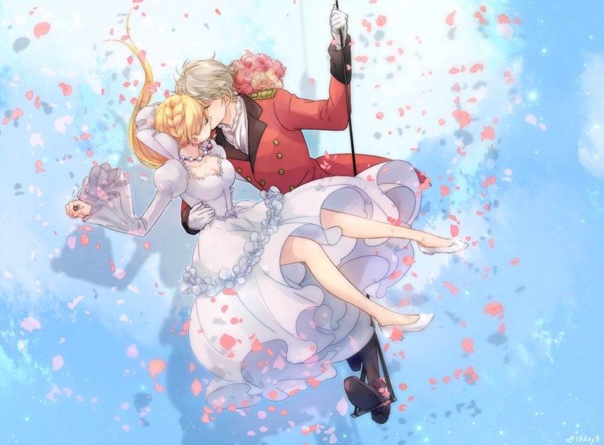 slaine troyard and asseylum vers allusia (aldnoah.zero) drawn by t0day8