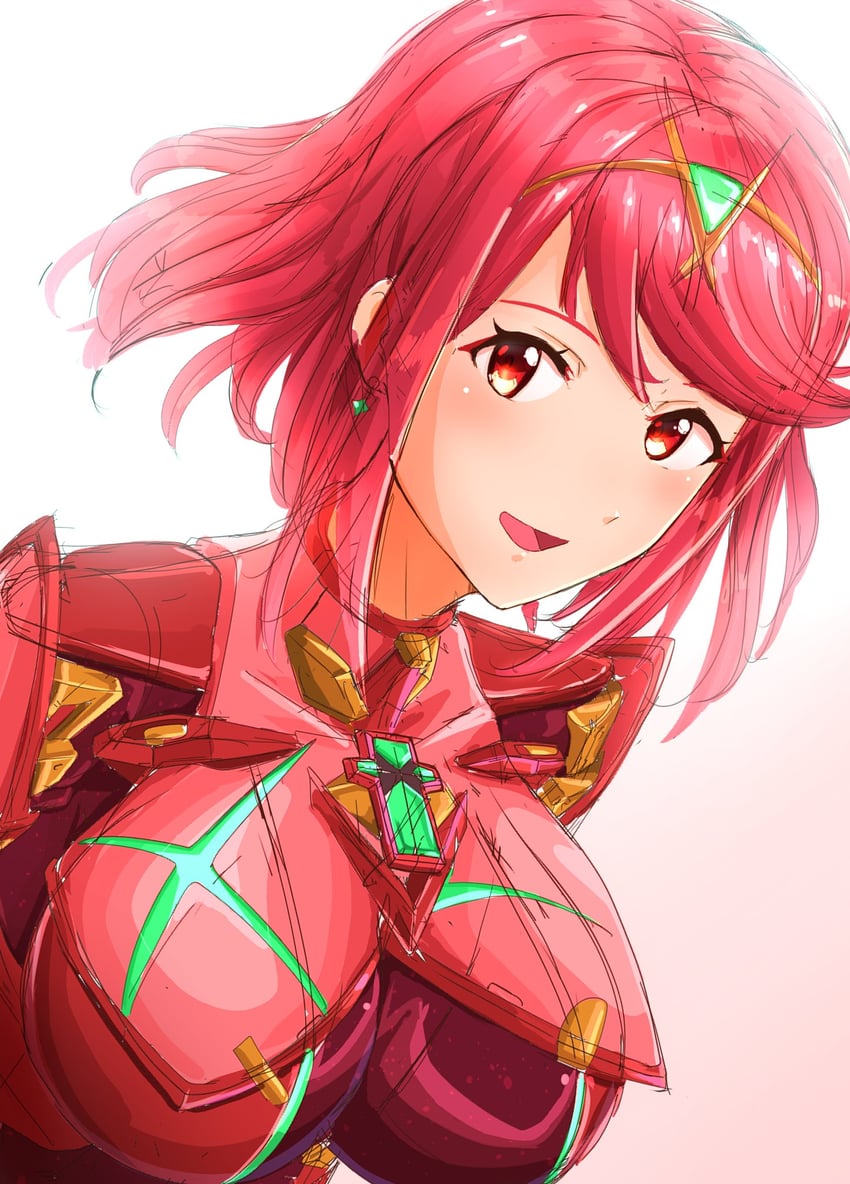 pyra (xenoblade chronicles and 1 more) drawn by to_(tototo_tk)