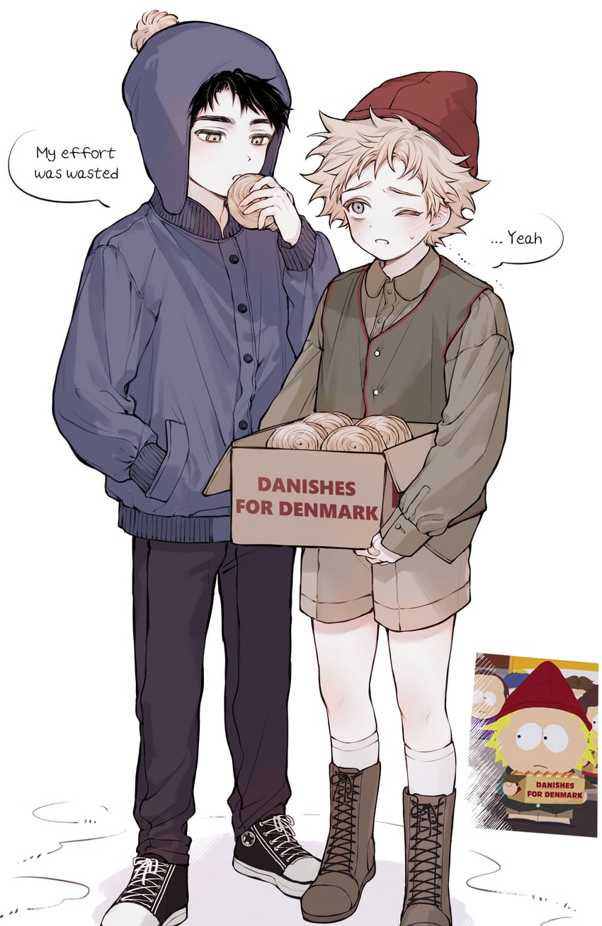craig tucker and tweek tweak (south park) drawn by 0o0_w_o0