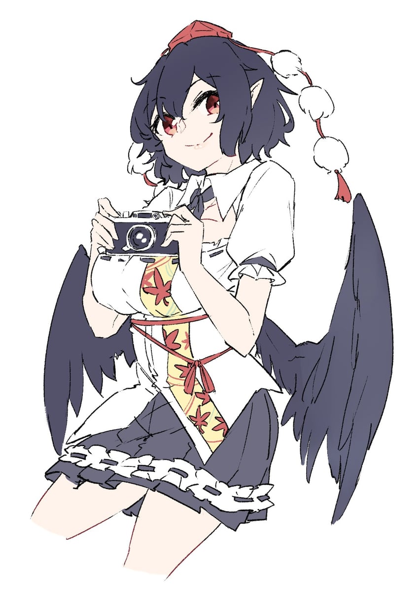 shameimaru aya (touhou and 1 more) drawn by deetamu