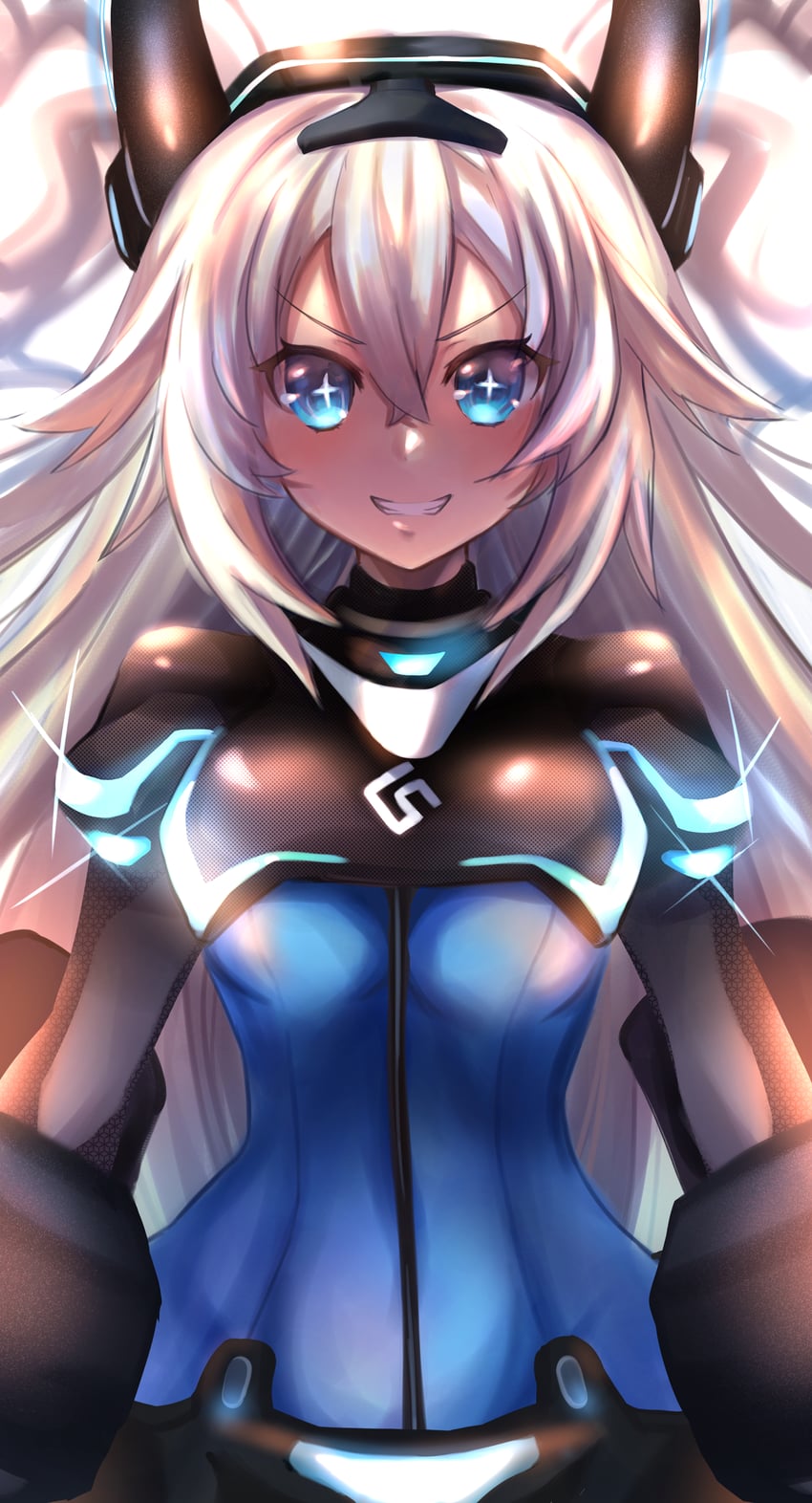 black heart and next black (neptune and 1 more) drawn by misaki_(nounaikakusan)