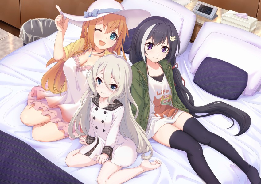 karyl, kokkoro, and pecorine (princess connect!) drawn by midorinocha