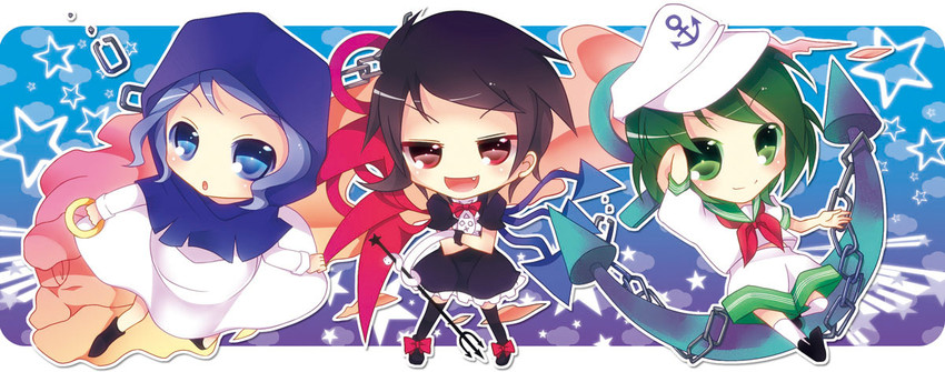 houjuu nue, murasa minamitsu, kumoi ichirin, and unzan (touhou) drawn by kaza