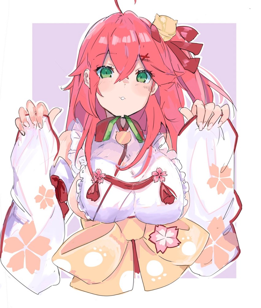sakura miko (hololive) drawn by tagicrabbu