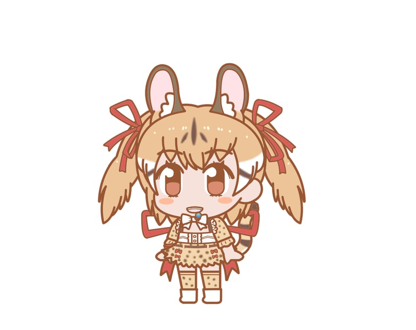 large-spotted genet (kemono friends and 2 more) drawn by ef63_11