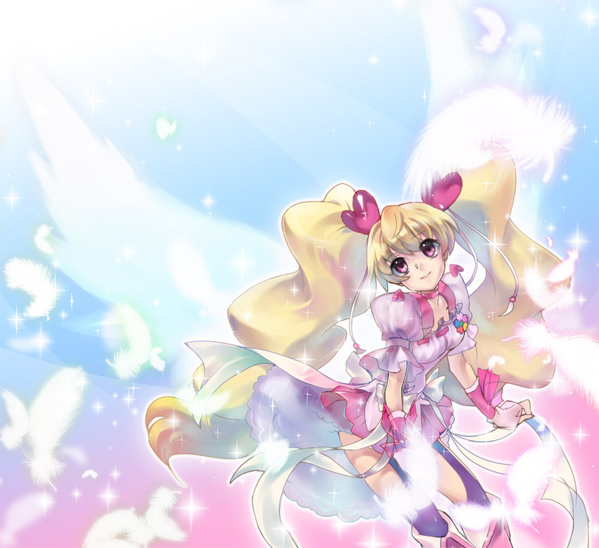 momozono love and cure peach (precure and 1 more) drawn by u_to_i