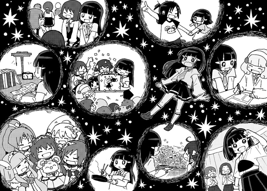 midorikawa nao, kise yayoi, aoki reika, hino akane, hoshizora miyuki, and 6 more (precure and 1 more) drawn by yuzuno_nana