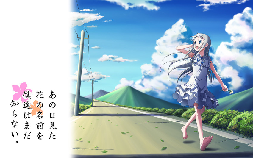 honma meiko (ano hi mita hana no namae wo bokutachi wa mada shiranai.) drawn by nagi_(1261380)