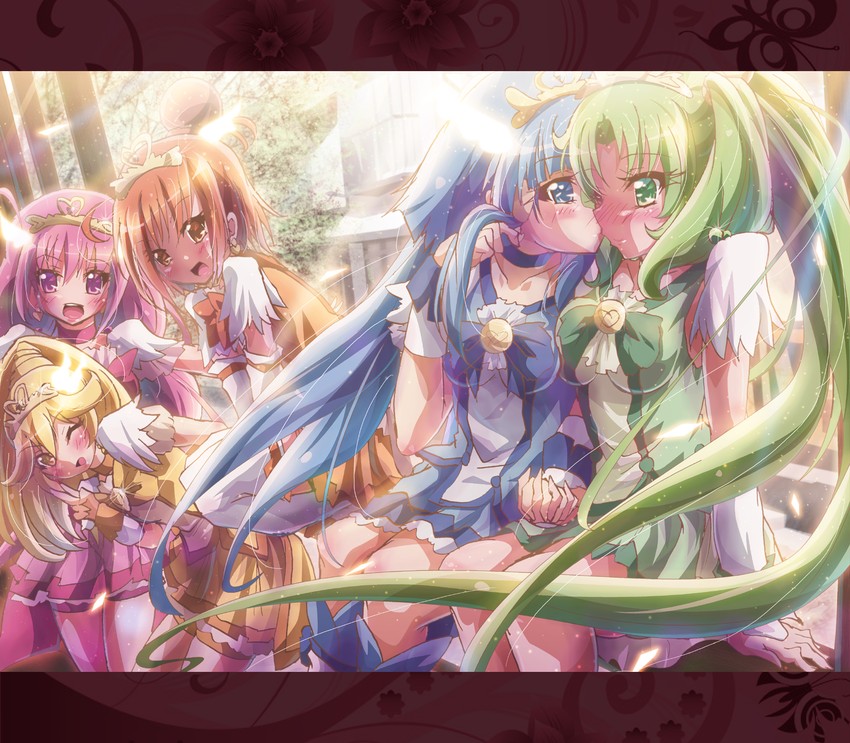 midorikawa nao, kise yayoi, aoki reika, hino akane, hoshizora miyuki, and 5 more (precure and 1 more) drawn by inoshishi_(ikatomo)