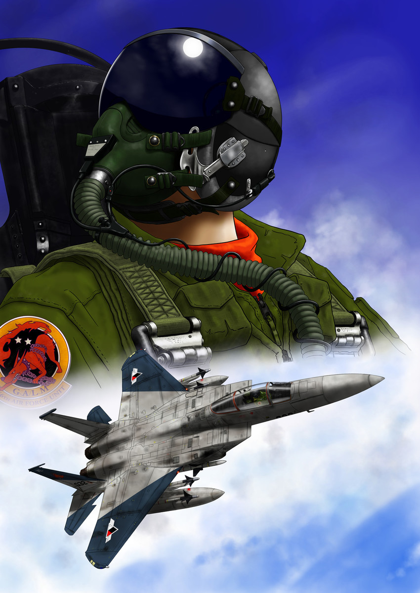 cipher (ace combat and 1 more) drawn by gemini69