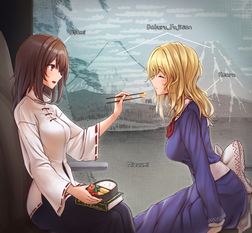 usami renko and maribel hearn (touhou and 1 more) drawn by akehi_yuki