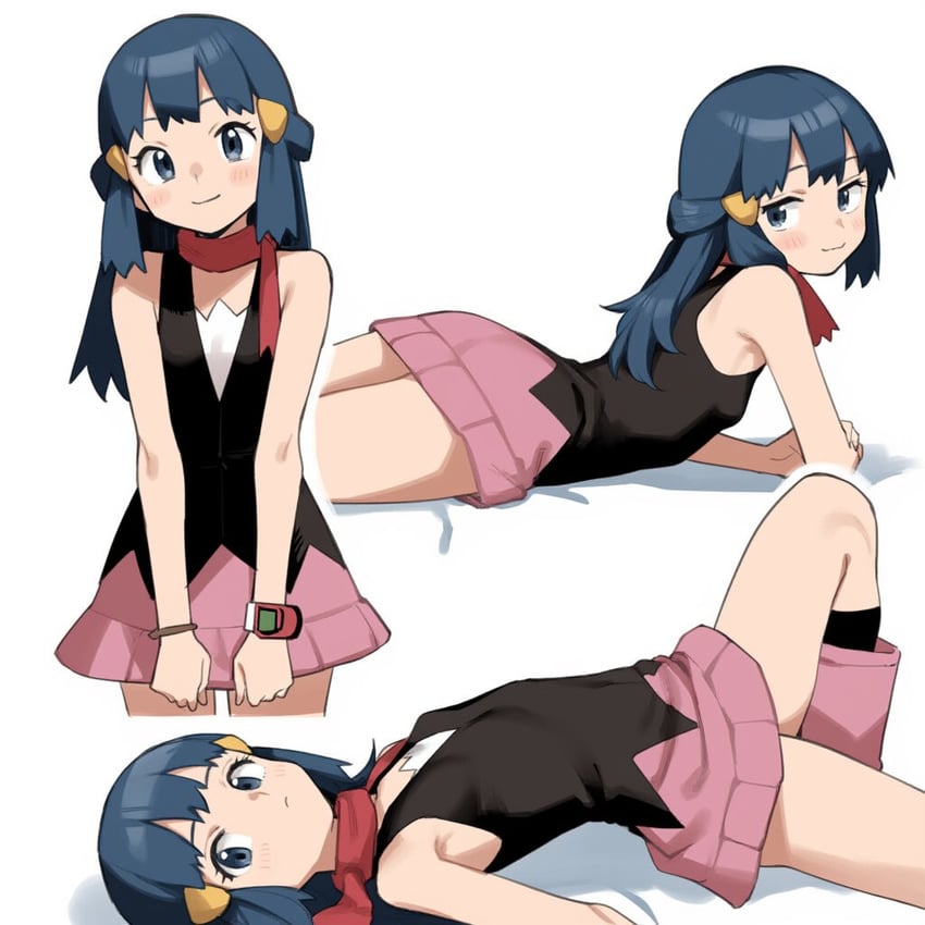 dawn (pokemon and 1 more) drawn by hiru_shira_yume