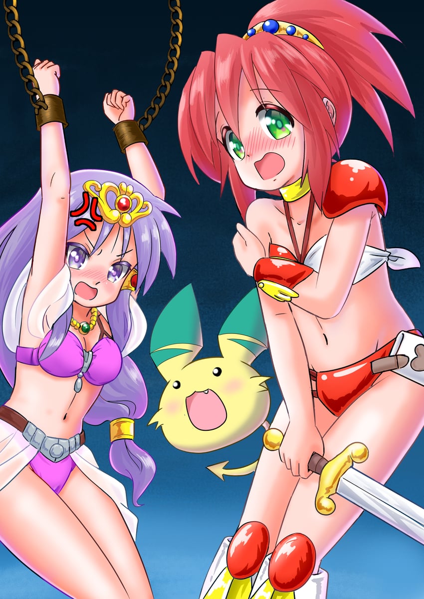 hiiragi kagami, kobayakawa yutaka, caron, julia, and felulu (lucky star and 2 more) drawn by mtak46597821