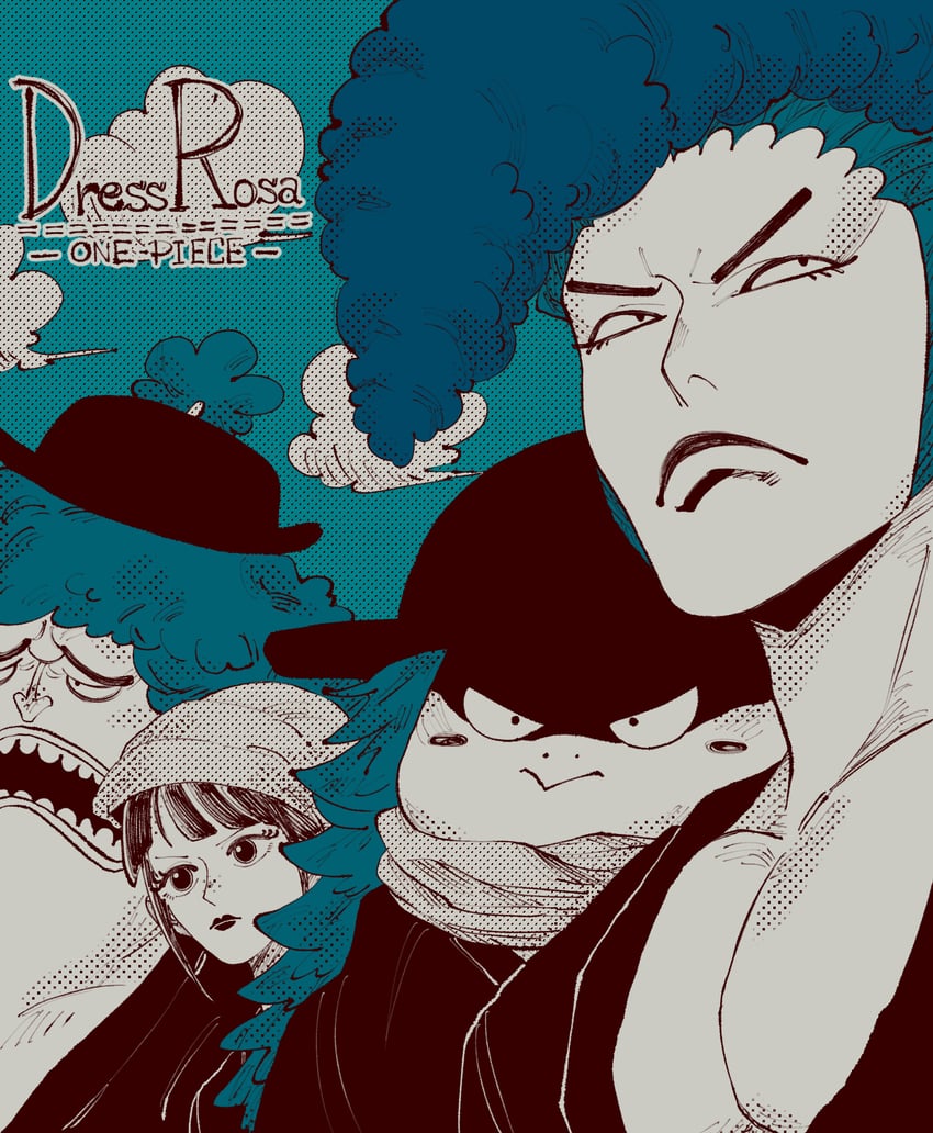 kikunojo, denjirou, kawamatsu, and ashura doji (one piece) drawn by larugo0513