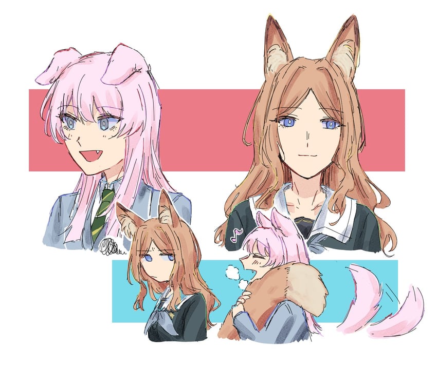 chihaya anon and nagasaki soyo (bang dream! and 1 more) drawn by niigouki