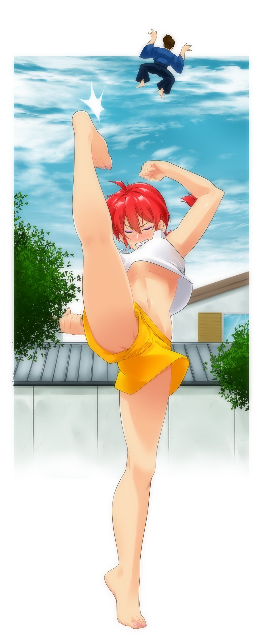 ranma-chan and kunou tatewaki (ranma 1/2) drawn by omiiverse