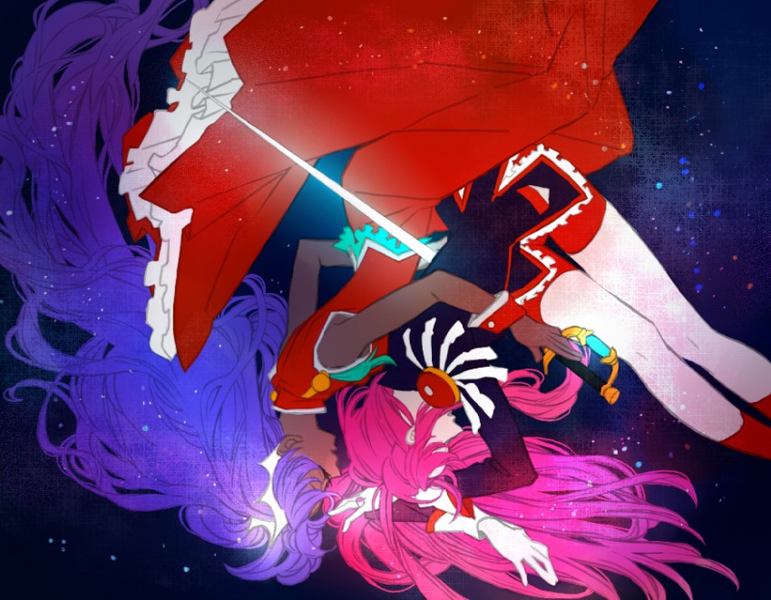 tenjou utena and himemiya anthy (shoujo kakumei utena) drawn by ateka