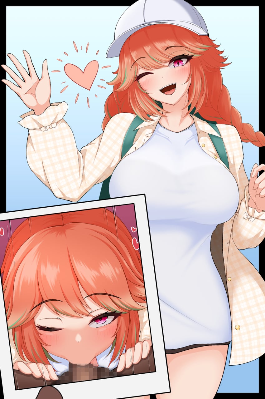 takanashi kiara (hololive and 1 more) drawn by kurarika