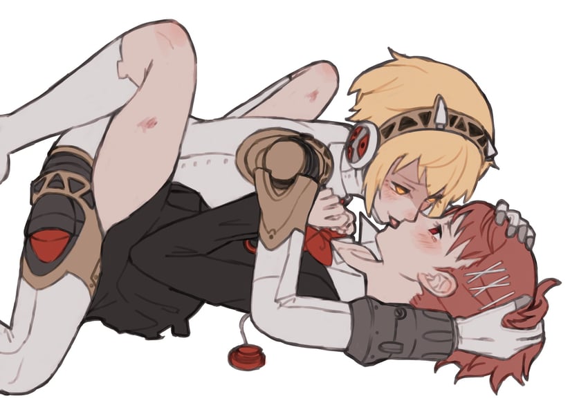aigis, shiomi kotone, and shadow aegis (persona and 1 more) drawn by tbjj1208
