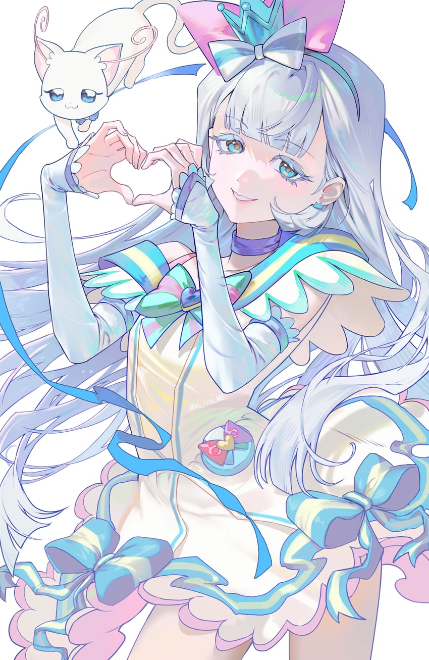 nekoyashiki yuki and cure nyammy (precure and 1 more) drawn by bonaduna