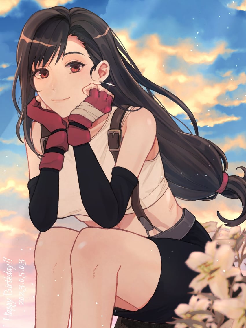 tifa lockhart (final fantasy and 1 more) drawn by 011kabo