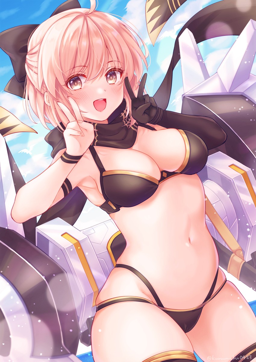 okita souji and okita j. souji (fate and 1 more) drawn by kurumabuu