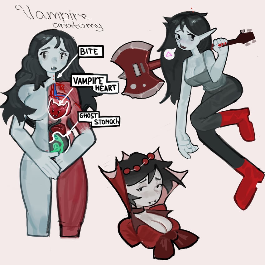 marceline abadeer and the star (adventure time and 1 more) drawn by w3nzee