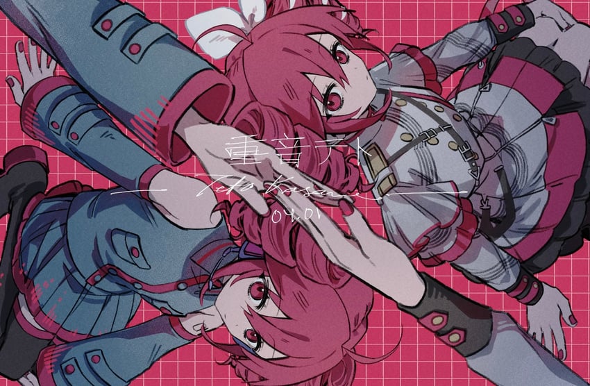 kasane teto (utau and 1 more) drawn by tiffy_owoo
