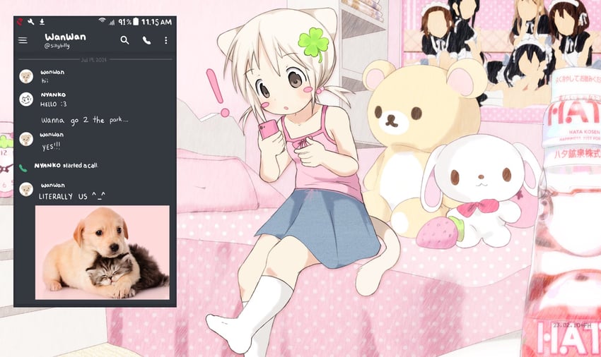 korilakkuma, shirousa, wanwan, and nyanko (original and 5 more) drawn by onlinepetclub