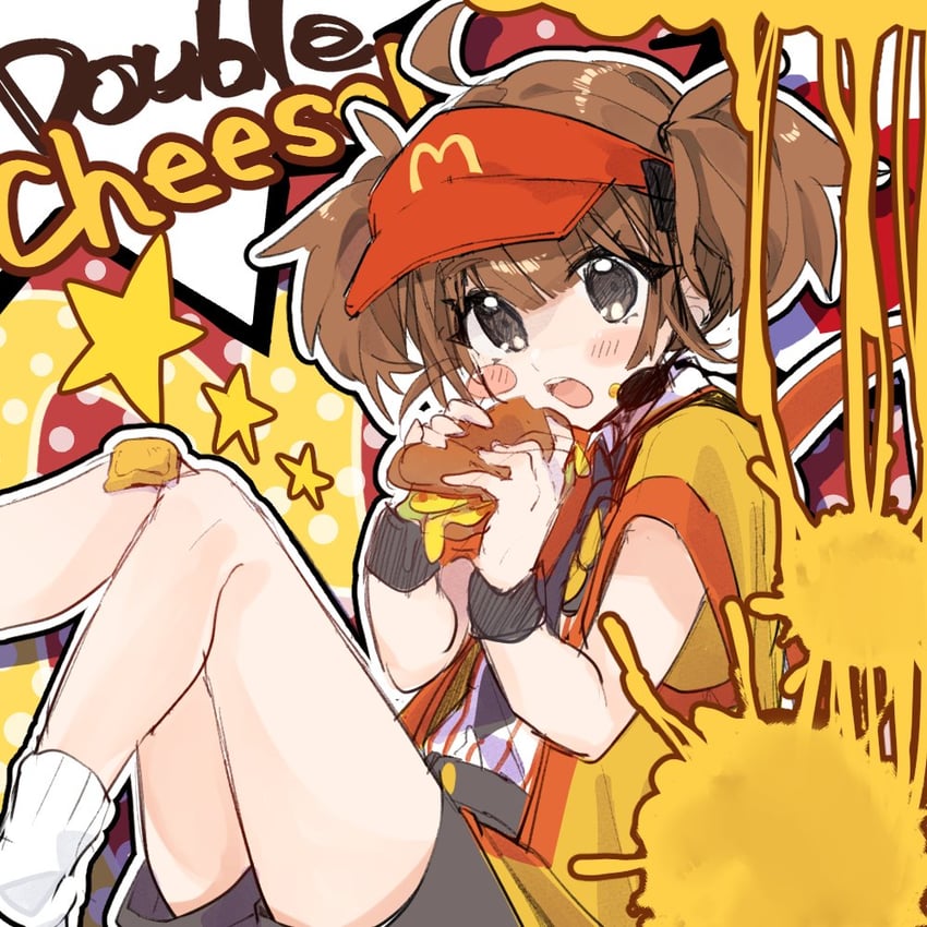 imadake dabuchi tabemi (mcdonald's) drawn by morohaori