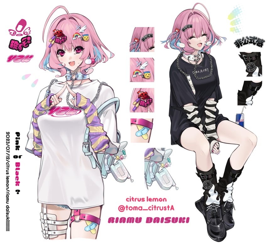 yumemi riamu (idolmaster and 1 more) drawn by citrus_lemon