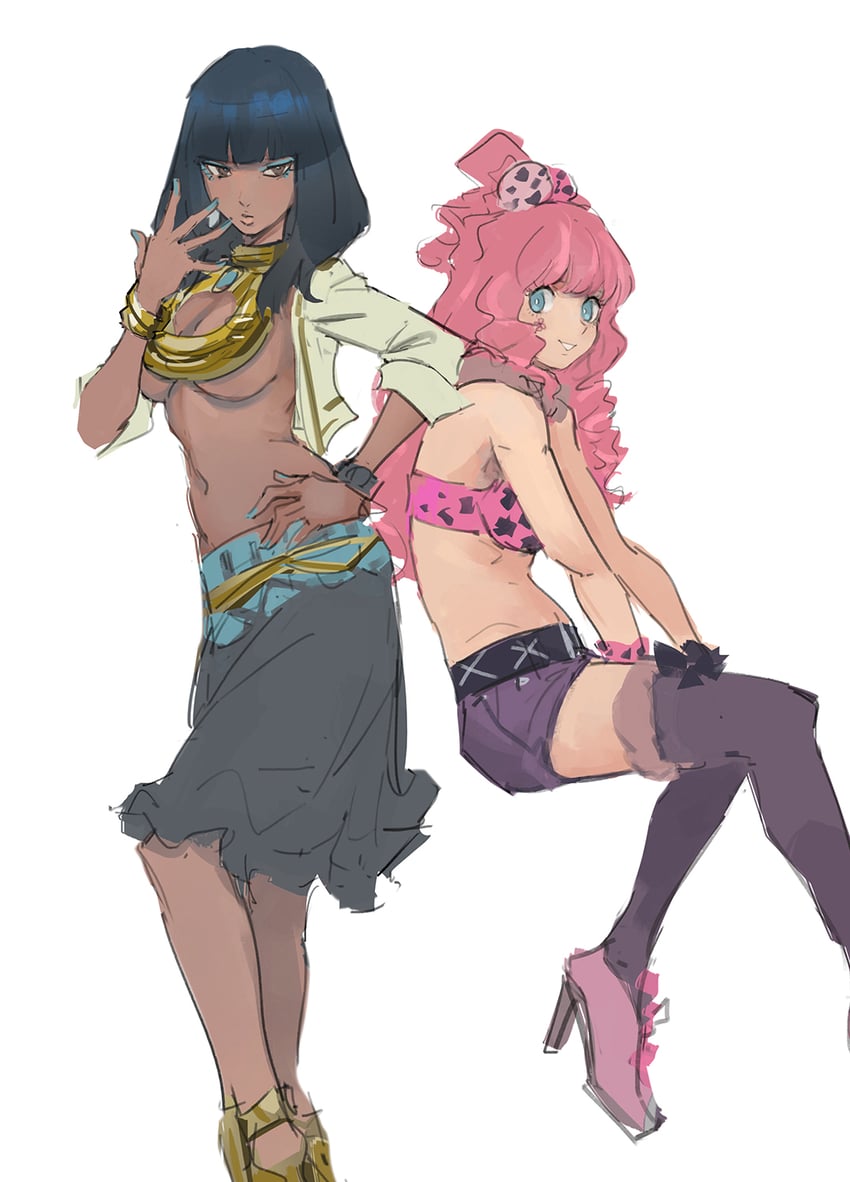 yotsuba and alice (kyokugen dasshutsu and 1 more) drawn by qosic