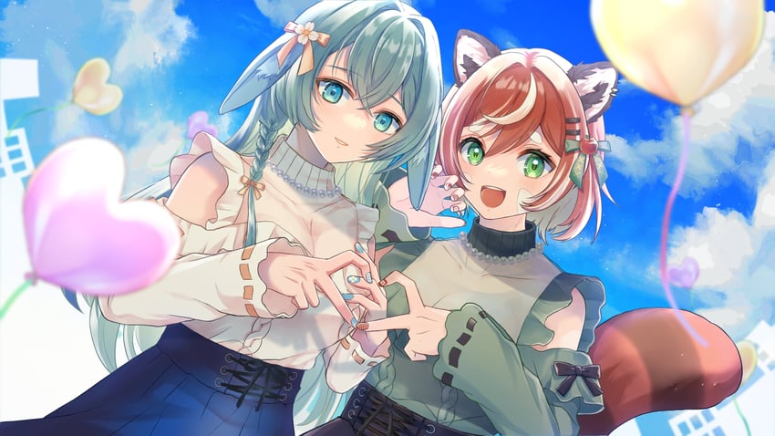 depths and khiren (indie virtual youtuber and 1 more) drawn by hanamaru_nun.