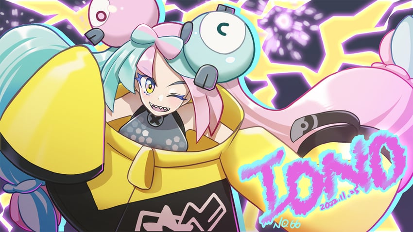 iono (pokemon and 1 more) drawn by no._66_(hawkeye1885)
