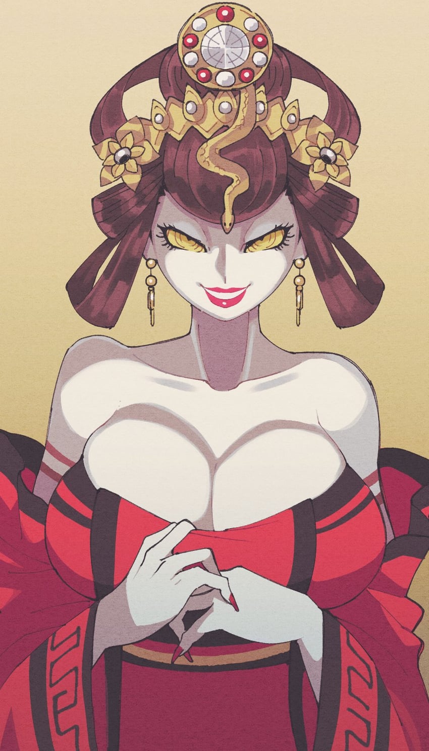 nuwa (shin megami tensei and 1 more) drawn by inkerton-kun | Danbooru