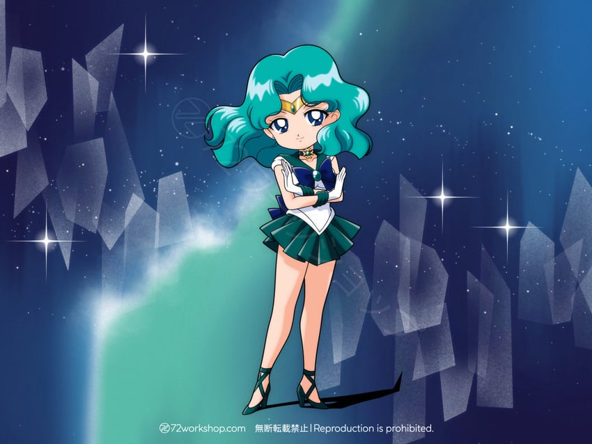 kaiou michiru and sailor neptune (bishoujo senshi sailor moon and 1 more) drawn by 72workshop