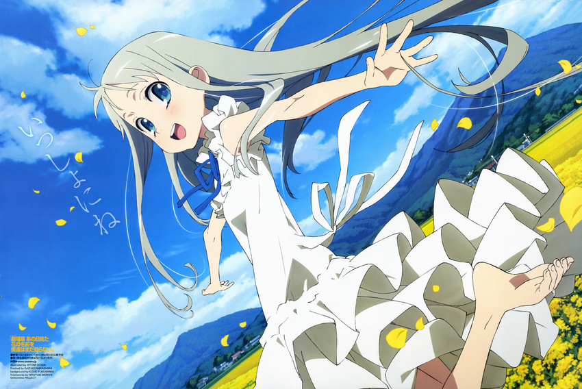 honma meiko (ano hi mita hana no namae wo bokutachi wa mada shiranai. and 1 more) drawn by fukushima_kouki, moriya_hiroyuki, nakashima_kazuko, and ochiai_hitomi