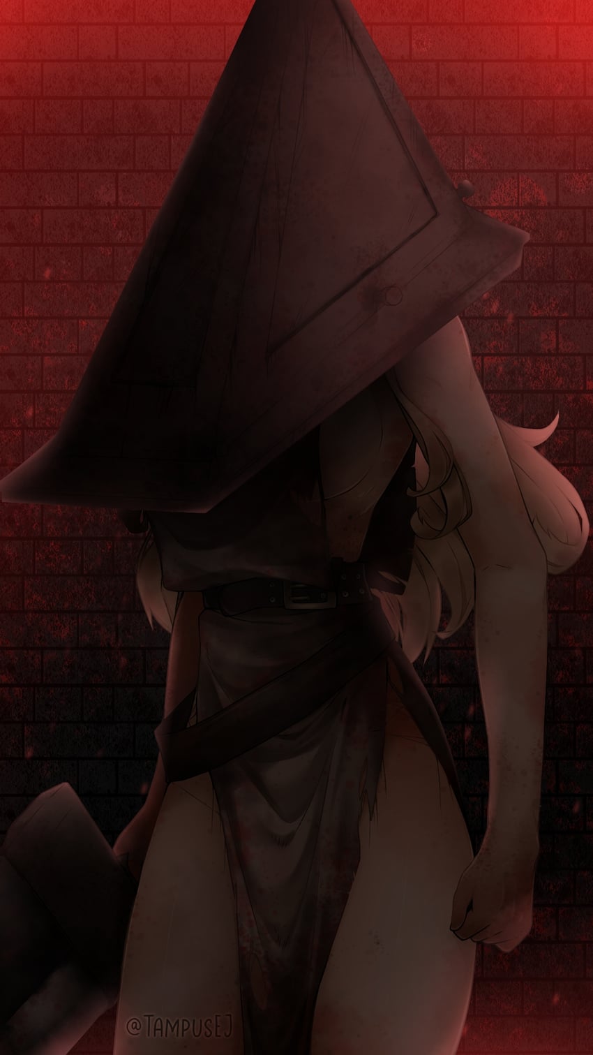 iowa and pyramid head (kantai collection and 2 more) drawn by kazaharu_matsuhata