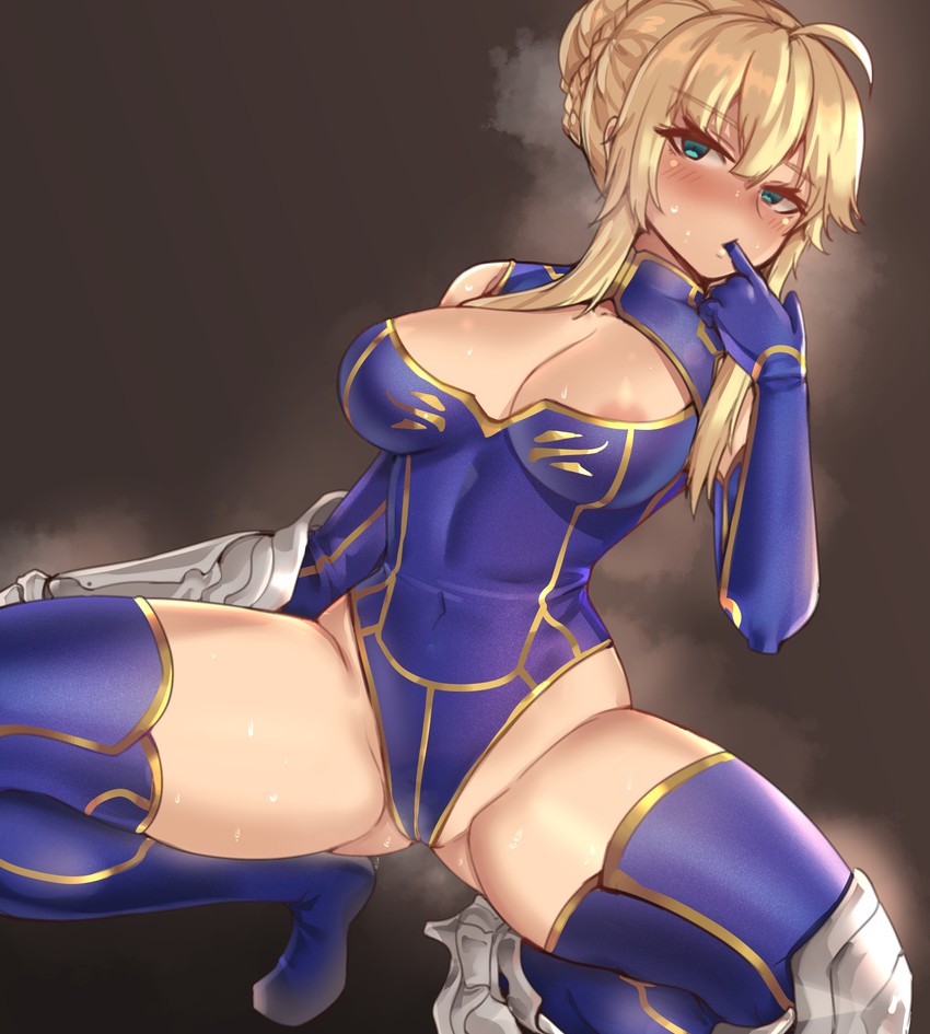 artoria pendragon (fate and 1 more) drawn by clyde_s