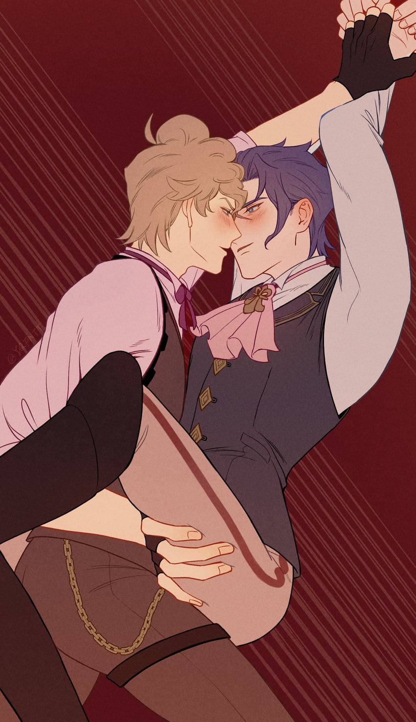barok van zieks and herlock sholmes (ace attorney and 1 more) drawn by kaze_(yznyttdgs)